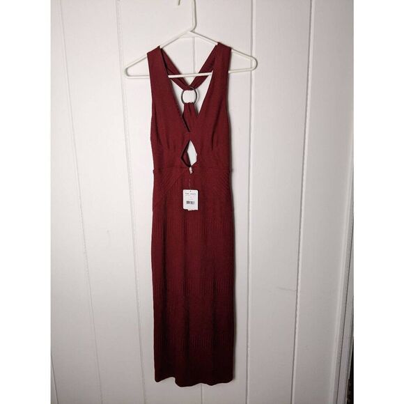 NWT Free People All the Right Angles Midi Dress size XS - Picture 1 of 9